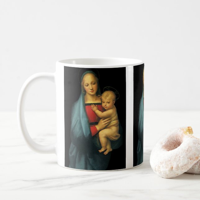 Madonna mit Kind, Madonna del Granduca von Raphael Tasse (Mit Donut)