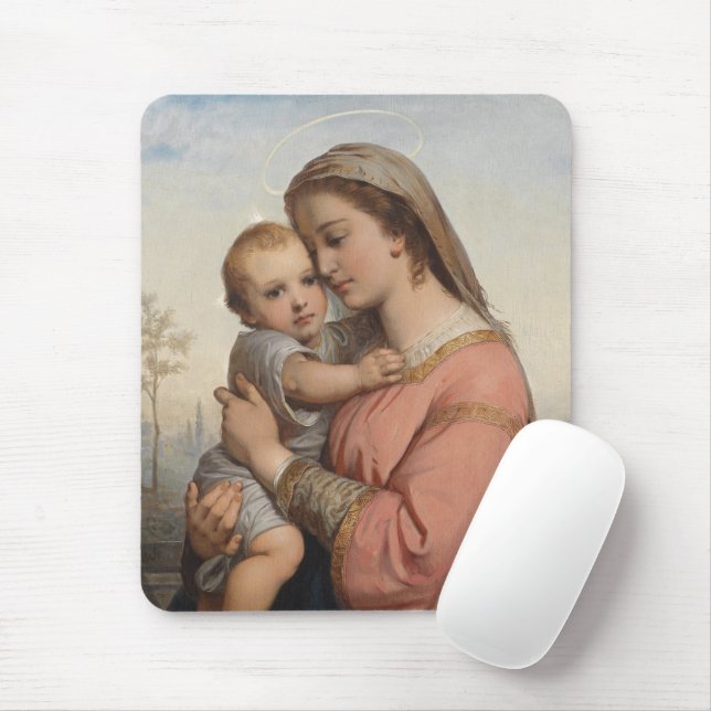 Madonna mit Kind Mousepad (Mit Mouse)