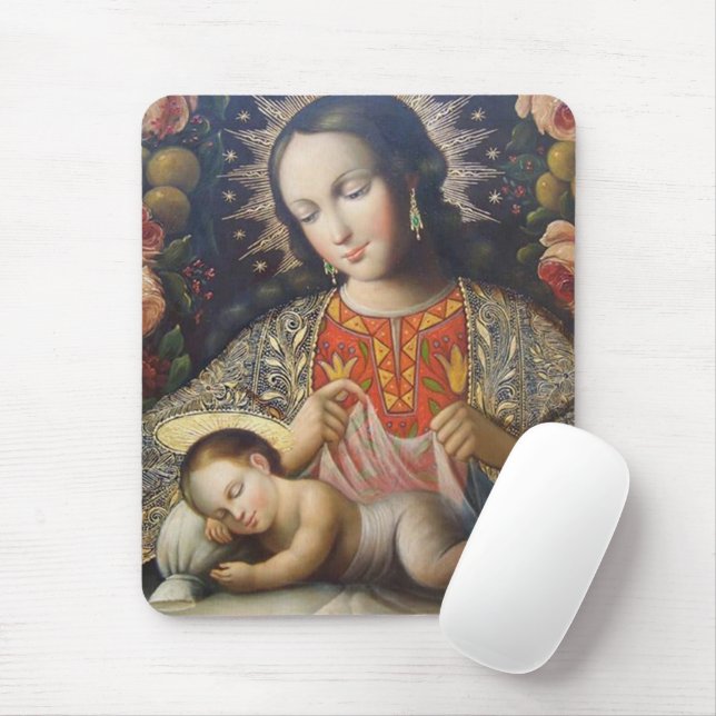 Madonna mit Kind Mousepad (Mit Mouse)