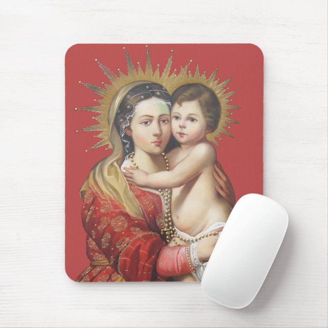 Madonna mit Kind Mousepad (Mit Mouse)