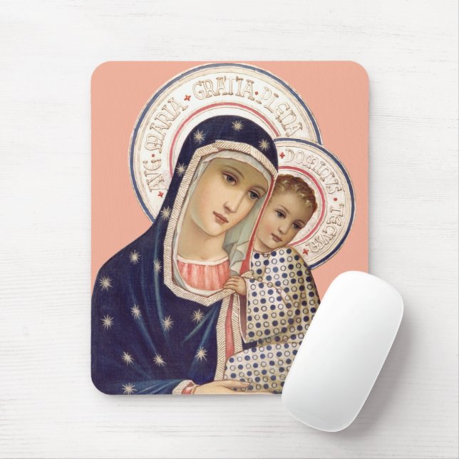 Madonna mit Kind Mousepad (Mit Mouse)