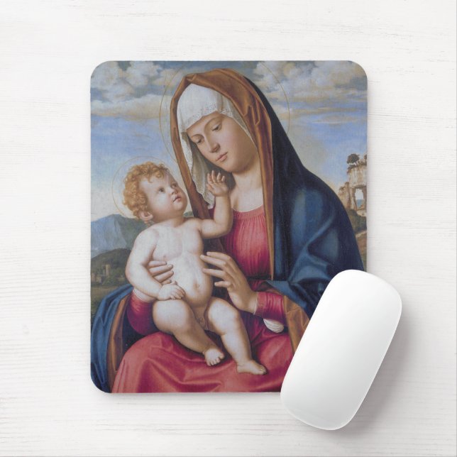 Madonna mit Kind Mousepad (Mit Mouse)