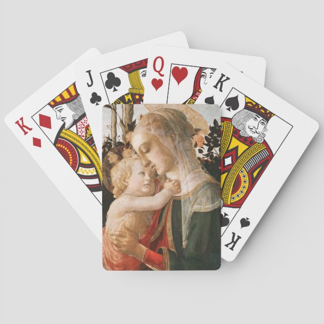 Madonna mit Kind Spielkarten (Rückseite)