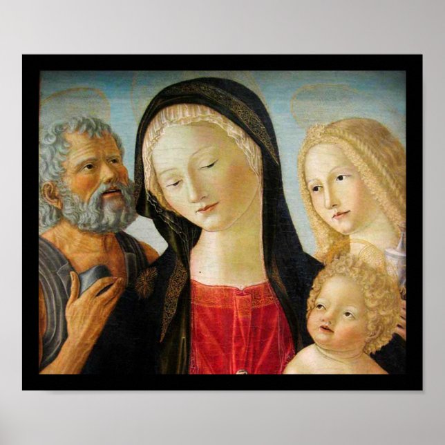 Madonna mit Kind, St. Jerome und Mary Magdalene Poster (Vorne)