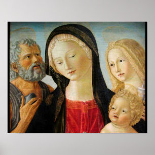 Madonna mit Kind, St. Jerome und Mary Magdalene Poster