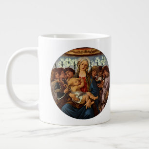 Madonna mit Kind und acht Engeln von Botticelli Jumbo-Tasse