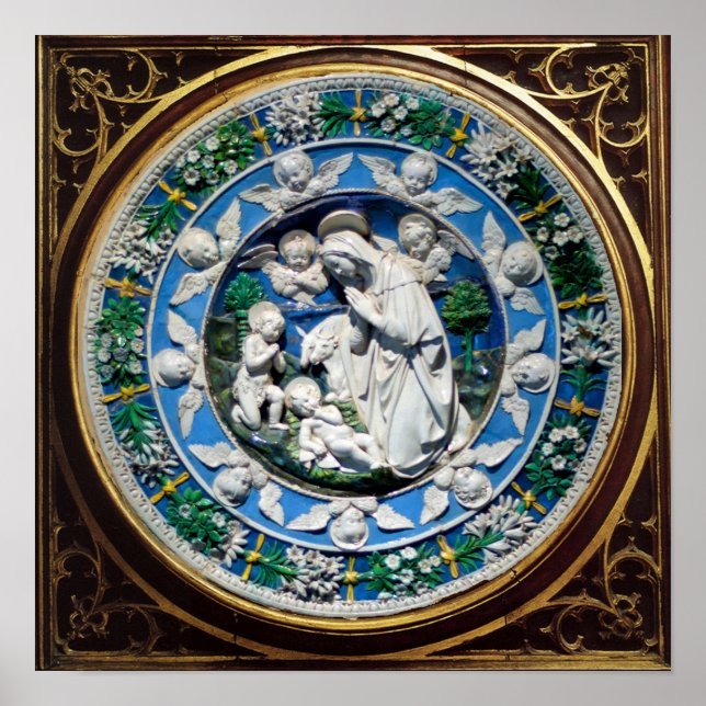 MADONNA MIT KIND UND ANGELN POSTER (Vorne)