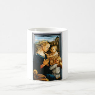 Madonna mit Kind und zwei Engel, Filippo Lippi Kaffeetasse