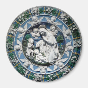 Madonna mit Kind von Della Robbia Magnet