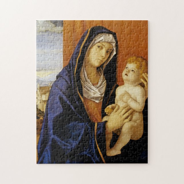 Madonna mit Kind von Giovanni Bellini Puzzle (Vertikal)