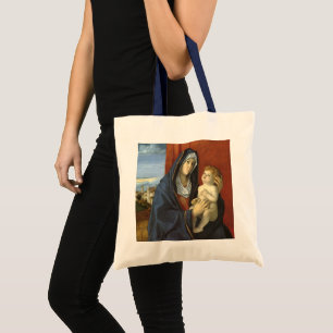 Madonna mit Kind von Giovanni Bellini Tragetasche