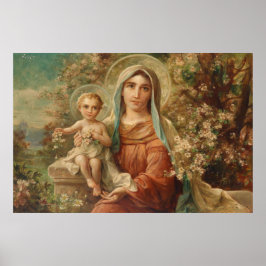 Madonna mit Kind von Hans Zatzka - Poster
