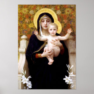 Madonna mit Kind - William-Adolphe Bouguereau Poster