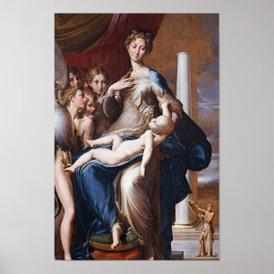 Madonna mit Long Neck, Parmigianino - Poster