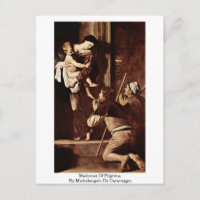 Madonna mit Pilgern von Michelangelo Da Caravaggio