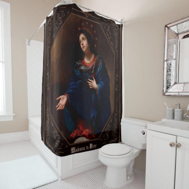 Madonna mit Ruhm Duschvorhang (Beispiel)
