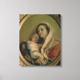 Madonna mit schlafendem Kind, 1780er Leinwanddruck