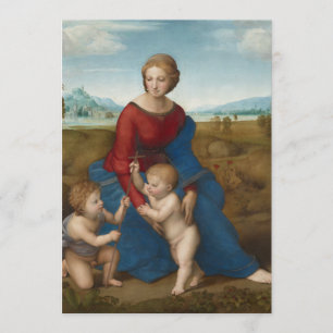 Madonna mit Wiese Raphael Einladung
