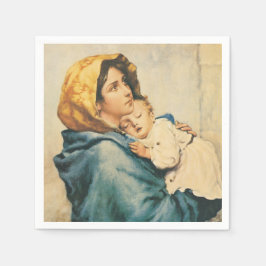 Madonna of the streets - Roberto Ferruzzi Serviette