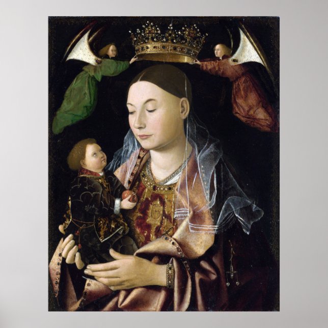 Madonna Salting – Antonello da Messina Poster (Vorne)