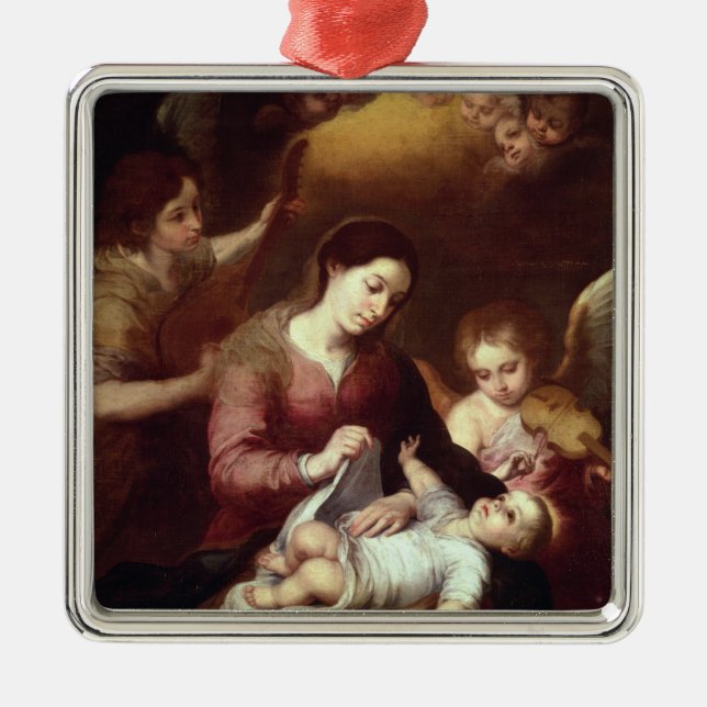 Madonna Silbernes Ornament (Vorne)