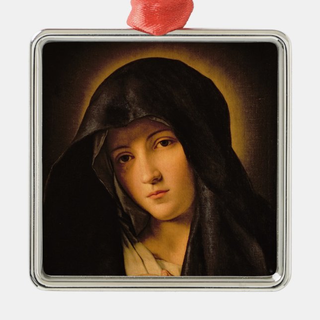 Madonna Silbernes Ornament (Vorne)