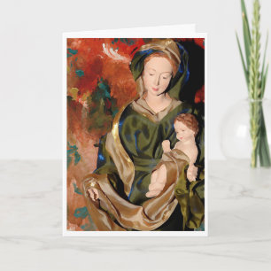 Madonna u. Baby Jesus Feiertagskarte