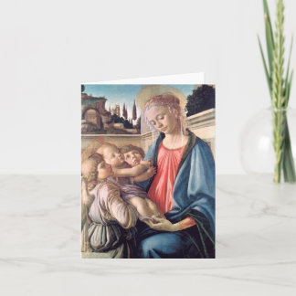 Madonna u. Engel Botticelli schöne Kunst des Karte