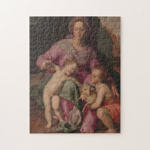 Madonna u. Kind mit Johannes der Baptist Puzzle