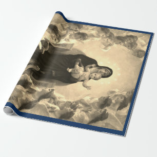 MADONNA UND CHILD CHRISTMAS GIFT WRAP Bouguereau Geschenkpapier