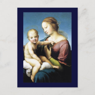 Madonna und Christ Kind im Freien Postkarte