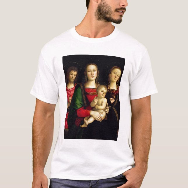 Madonna und das Kind mit Johannes der Baptist T-Shirt (Vorderseite)