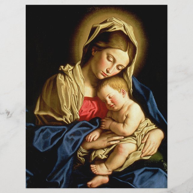 Madonna und Jesuskind - Sassoferrato Flyer (Vorne)