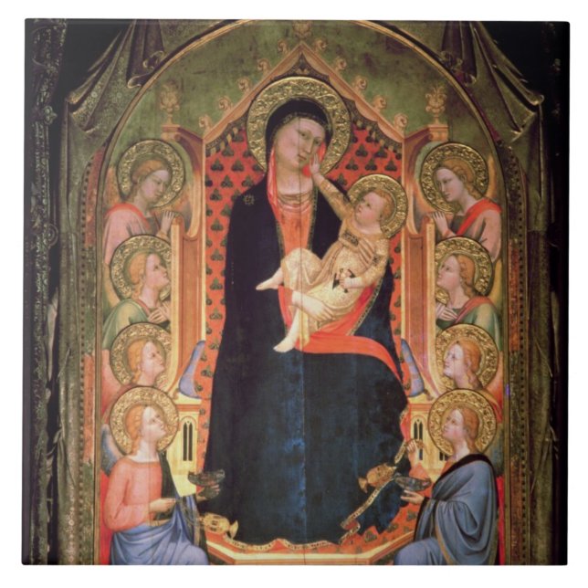 Madonna und Kind, 1347 Fliese (Vorderseite)