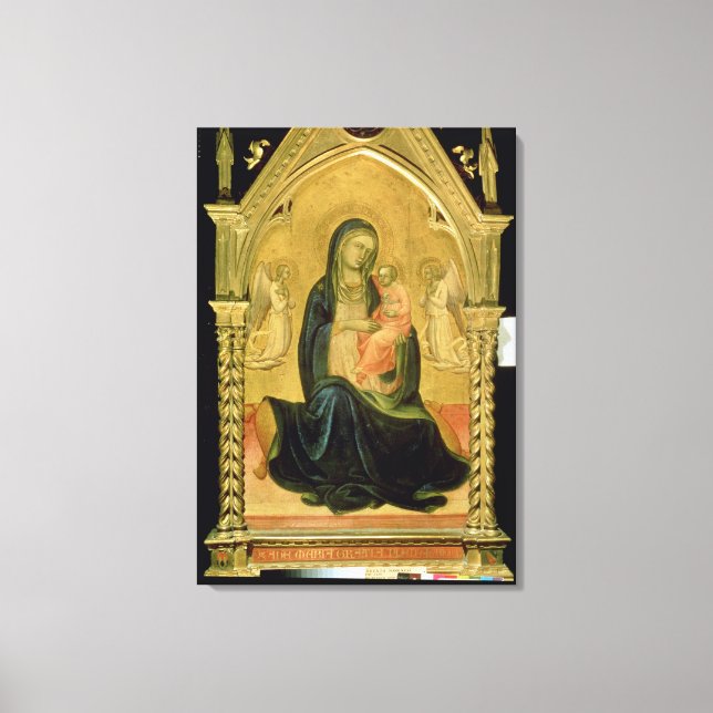 Madonna und Kind, 1400 Leinwanddruck (Vorderseite)