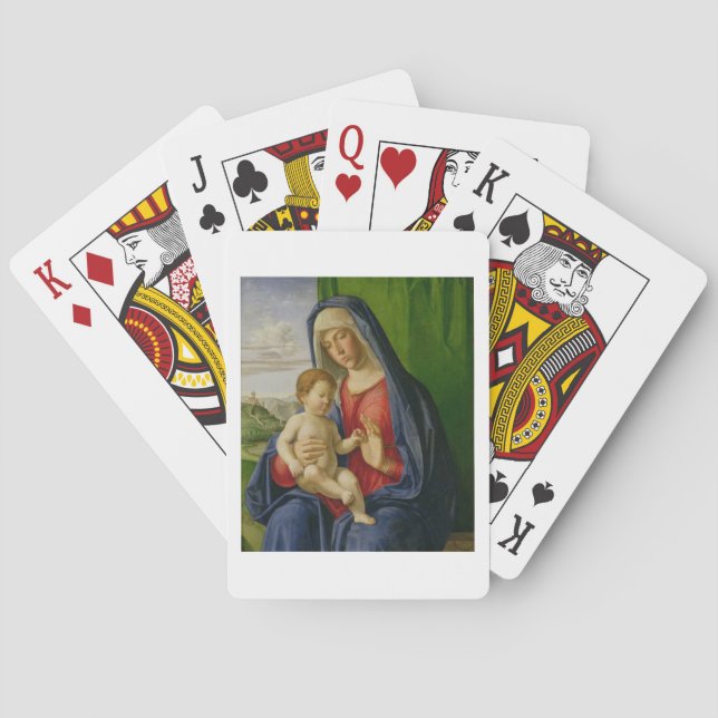 Madonna und Kind, 1490er Spielkarten (Rückseite)