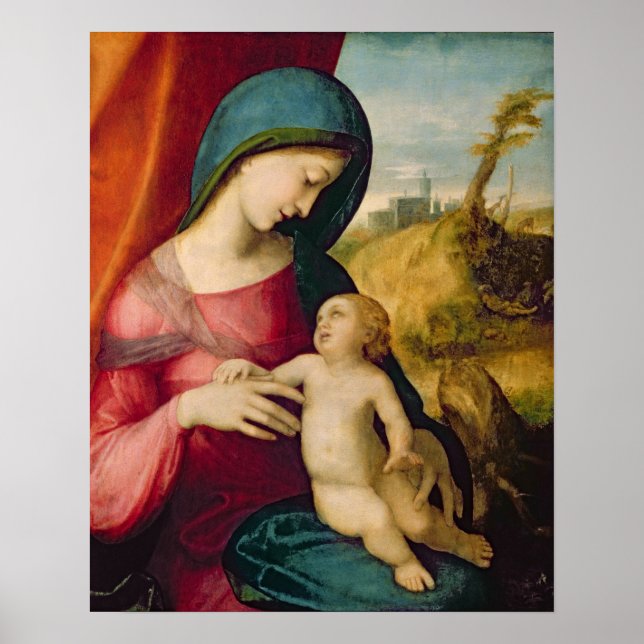 Madonna und Kind, 1512-14 Poster (Vorne)