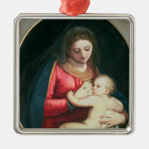 Madonna und Kind, 1598 Ornament Aus Metall