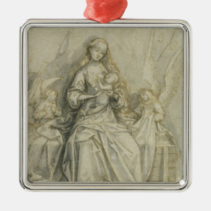 Madonna und Kind 3 Ornament Aus Metall