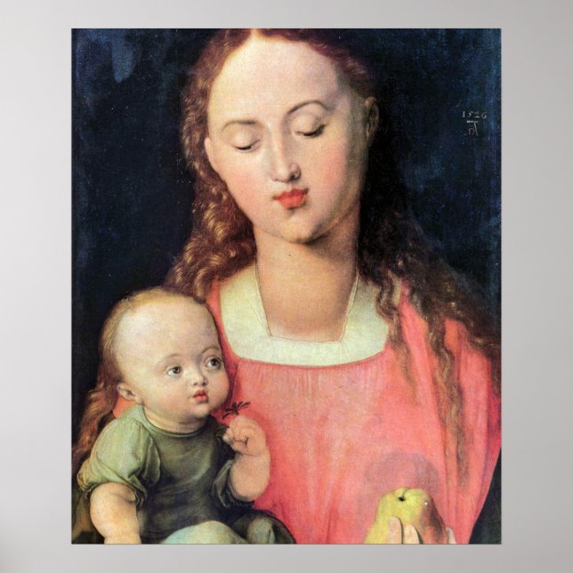 Madonna und Kind - Albrecht Durer - c1526 Poster (Vorne)