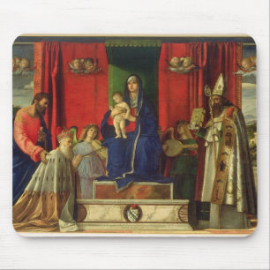 Madonna und Kind (Barbarigo Altarpiece) 1488 Mousepad