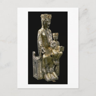 Madonna und Kind begeistert, Statuette, Französisc Postkarte