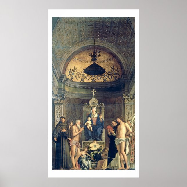 Madonna und Kind begeisterten zwischen SS. Francis Poster (Vorne)