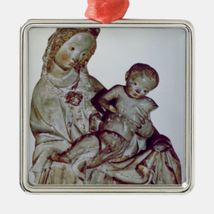 Madonna und Kind, bekannt als das Krumauer Ornament Aus Metall