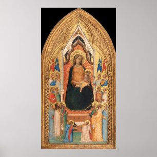 Madonna und Kind - Bernardo Daddi Kunstmuseum Poster