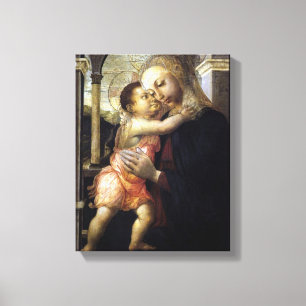 Madonna und Kind - Botticelli - c1500 Leinwanddruck