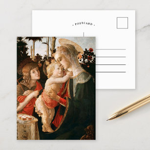 Madonna und Kind   Botticelli Postkarte