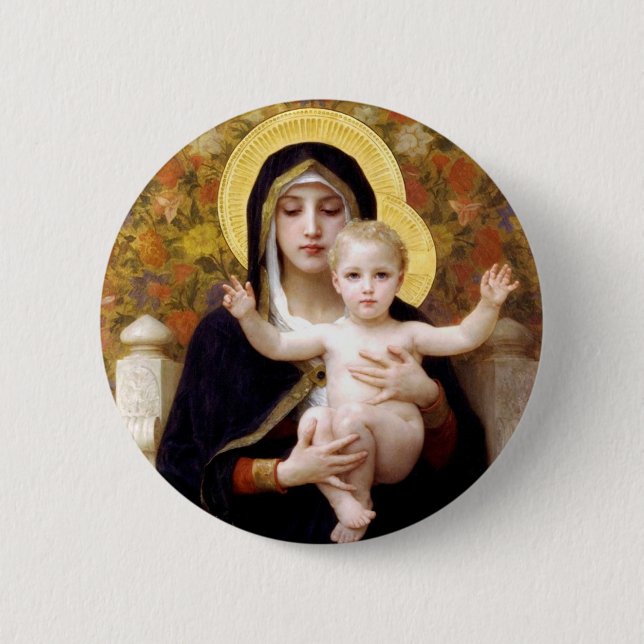 Madonna und Kind Button (Vorderseite)
