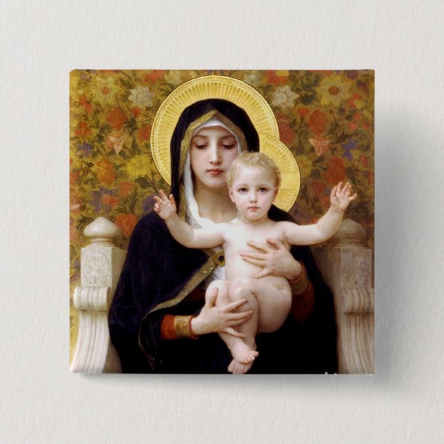 Madonna und Kind Button (Vorderseite)