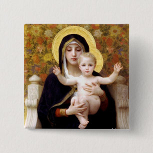 Madonna und Kind Button
